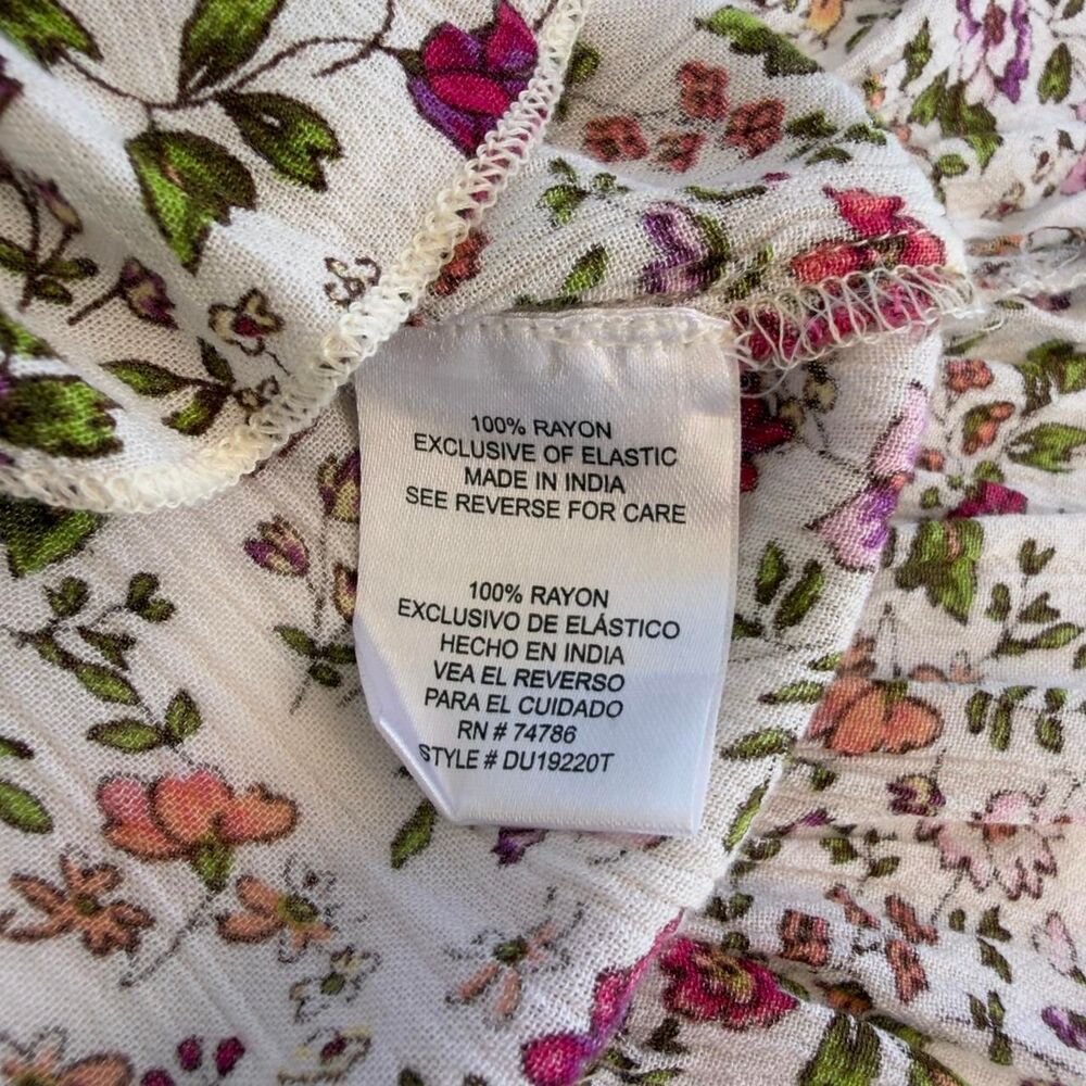 Patrons of Peace Flowy Floral Mini Dress Size M - Picture 6 of 8